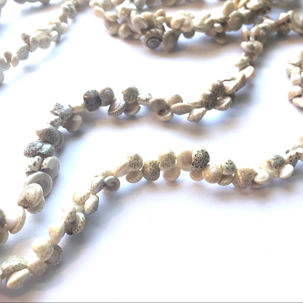 Two Mini Shell Cluster Necklace Strands Beachy - image 2